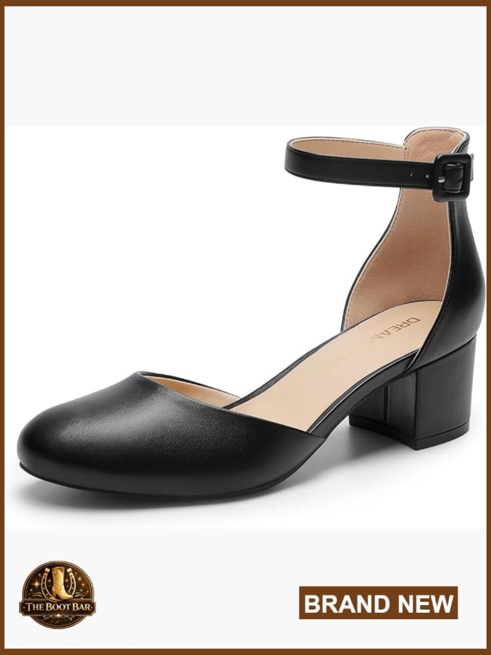 Closed Toe Low Block Heels Ankle Strap Chunky Heel Pumps Dress Wedding Office